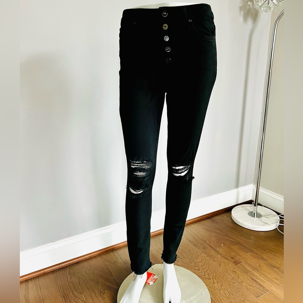 PAIGE Margot Ankle Raw Hem Skinny Jeans - Picture 2 of 10